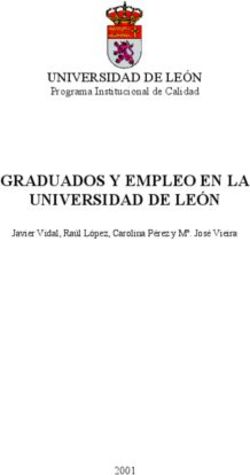 GRADUADOS Y EMPLEO EN LA UNIVERSIDAD DE LEÓN - UNIVERSIDAD DE LEÓN Programa Institucional de Calidad