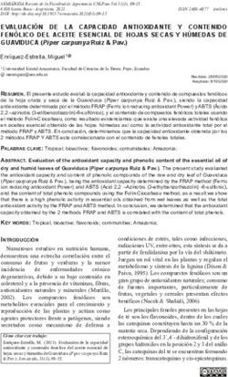 EVALUACI&Oacute;N DE LA CAPACIDAD ANTIOXIDANTE Y CONTENIDO FEN&Oacute;LICO DEL ACEITE ESENCIAL DE HOJAS SECAS Y H&Uacute;MEDAS DE