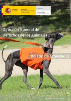 Dirección General de Derechos de los Animales Boletín de actividades acactividades - Número 2 ABRIL-JUNIO 2021
