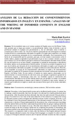 ANÁLISIS DE LA REDACCIÓN DE CONSENTIMIENTOS INFORMADOS EN INGLÉS Y EN ESPAÑOL / ANALYSIS OF THE WRITING OF INFORMED CONSENTS IN ENGLISH AND IN SPANISH