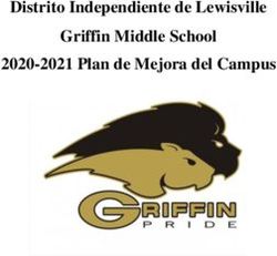 Distrito Independiente de Lewisville Griffin Middle School 2020-2021 Plan de Mejora del Campus