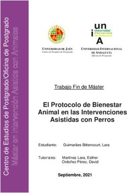 El Protocolo de Bienestar Animal en las Intervenciones Asistidas con Perros - Universidad de ...
