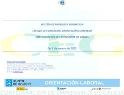 BOLET&Iacute;N DE EMPREGO E FORMACI&Oacute;N SERVIZO DE FORMACI&Oacute;N, ORIENTACI&Oacute;N E EMPREGO CONFEDERACI&Oacute;N DE EMPRESARIOS DE GALICIA