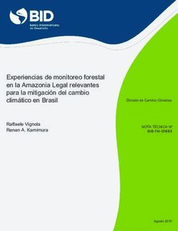Experiencias de monitoreo forestal en la Amazonia Legal relevantes para la mitigación del cambio climático en Brasil - Raffaele Vignola Renan A ...