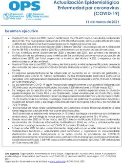 Actualización Epidemiológica Enfermedad por coronavirus - (COVID-19)