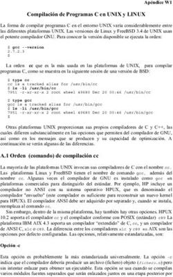 Compilación de Programas C en UNIX y LINUX