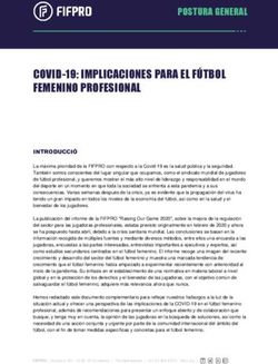 COVID-19: IMPLICACIONES PARA EL F&Uacute;TBOL FEMENINO PROFESIONAL - FIFPro