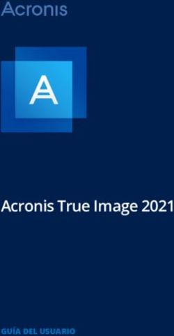 Acronis True Image 2021 - GUÍA DEL USUARIO