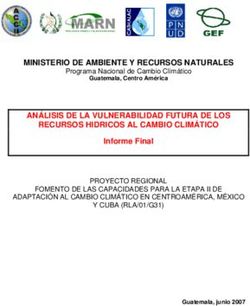 MINISTERIO DE AMBIENTE Y RECURSOS NATURALES