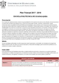 ESCUELA POLITECNICA DE GUADALAJARA - Plan Trianual 2017 2019 - Escuela Politécnica de Guadalajara