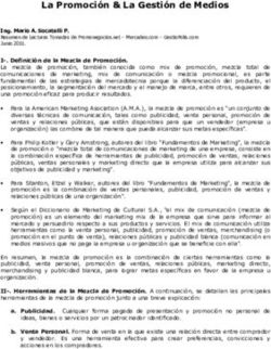 La Promoci&oacute;n & La Gesti&oacute;n de Medios - La Mezcla de la Promoci&oacute;n