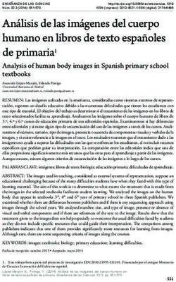 Análisis de las imágenes del cuerpo humano en libros de texto españoles de primaria1