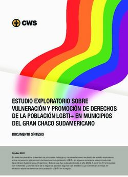 ESTUDIO EXPLORATORIO SOBRE VULNERACIÓN Y PROMOCIÓN DE DERECHOS DE LA POBLACIÓN LGBTI+ EN MUNICIPIOS DEL GRAN CHACO SUDAMERICANO