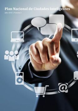 Plan Nacional de Ciudades Inteligentes - Julio 2015 / Versión 2