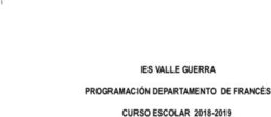 IES VALLE GUERRA PROGRAMACIÓN DEPARTAMENTO DE FRANCÉS CURSO ESCOLAR 2018-2019