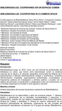 BIBLIOMADSALUD, COOPERANDO EN UN ESPACIO COM&Uacute;N - Bibliosalud 2019