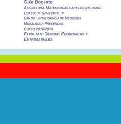 Guía Docente CURSO 2018/2019 MODALIDAD: PRESENCIAL - Universidad CEU San Pablo