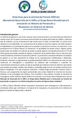 Directrices para la solicitud del Premio 2020 del Mercado de Desarrollo de la SVRI y el Grupo Banco Mundial para la Innovación en Materia de ...