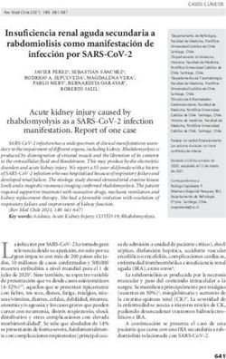 INSUFICIENCIA RENAL AGUDA SECUNDARIA A RABDOMIOLISIS COMO MANIFESTACI&Oacute;N DE INFECCI&Oacute;N POR SARS-COV-2