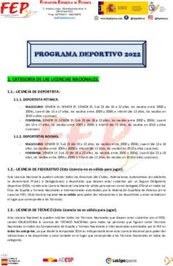 PROGRAMA DEPORTIVO 2022 - Federación Española de Petanca