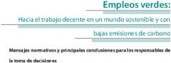 Empleos verdes: Hacia el trabajo decente en un mundo sostenible y con bajas emisiones de carbono