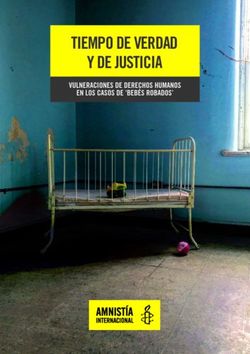 TIEMPO DE VERDAD Y DE JUSTICIA - VULNERACIONES DE DERECHOS HUMANOS EN LOS CASOS DE 'BEB&Eacute;S ROBADOS' - Better Care Network