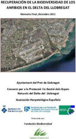 RECUPERACI&Oacute;N DE LA BIODIVERSIDAD DE LOS ANFIBIOS EN EL DELTA DEL LLOBREGAT
