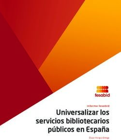 Universalizar los servicios bibliotecarios públicos en España - informe fesabid Óscar Arroyo Ortega