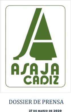 DOSSIER DE PRENSA 27 DE MARZO DE 2020 - Asaja C&aacute;diz