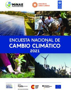 CAMBIO CLIMÁTICO ENCUESTA NACIONAL DE 2021 - Dirección de Cambio Climático