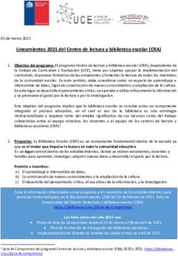 Lineamientos 2021 del Centro de lectura y biblioteca escolar (CRA)