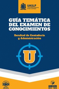 GUÍA TEMÁTICA DEL EXAMEN DE - CONOCIMIENTOS Facultad de Contaduría y Administración - uaslp
