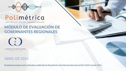M&Oacute;DULO DE EVALUACI&Oacute;N DE GOBERNANTES REGIONALES - ABRIL DE 2021 El presente proyecto se ha realizado cumpliendo los lineamientos de la Norma ...
