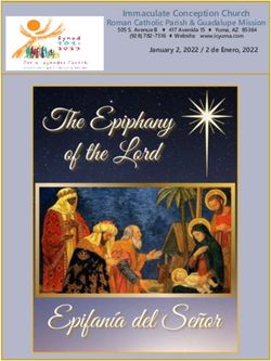 Immaculate Conception Church Roman Catholic Parish & Guadalupe Mission January 2, 2022 / 2 de Enero, 2022