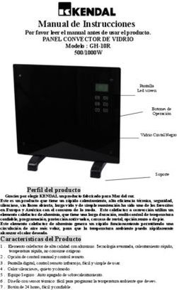 Manual de Instrucciones - PANEL CONVECTOR DE VIDRIO