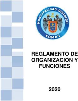 REGLAMENTO DE ORGANIZACIÓN Y FUNCIONES 2020 - Municipalidad ...