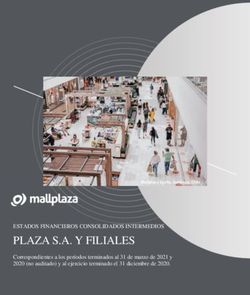 PLAZA S.A. Y FILIALES - Correspondientes a los per&iacute;odos terminados al 31 de marzo de 2021 y 2020 (no auditado) y al ejercicio terminado el 31 ...