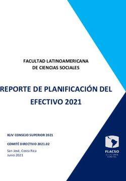 REPORTE DE PLANIFICACI&Oacute;N DEL EFECTIVO 2021 - FACULTAD LATINOAMERICANA DE CIENCIAS SOCIALES - Facultad ...