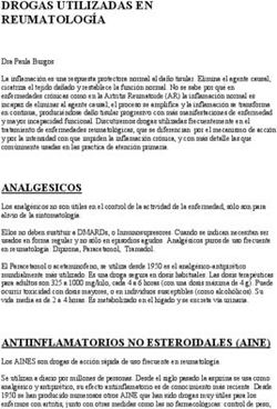 DROGAS UTILIZADAS EN REUMATOLOG&Iacute;A