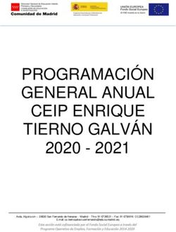PROGRAMACIÓN GENERAL ANUAL CEIP ENRIQUE TIERNO GALVÁN 2020 2021