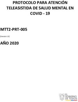 PROTOCOLO PARA ATENCI&Oacute;N TELEASISTIDA DE SALUD MENTAL EN COVID - 19 MTT2-PRT-005 A&Ntilde;O 2020