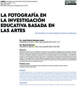 LA FOTOGRAF&Iacute;A EN LA INVESTIGACI&Oacute;N EDUCATIVA BASADA EN LAS ARTES