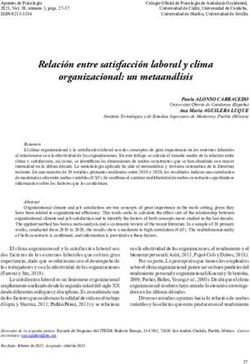 Relación entre satisfacción laboral y clima organizacional: un metaanálisis