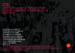 CSI CAMPAÑAS NUEVOS FRENTES Y LOS CUATRO PILARES DE ACCIÓN DE LA CSI PARA 2021