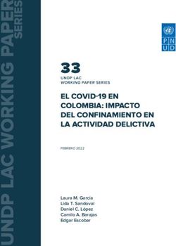 33 EL COVID-19 EN COLOMBIA: IMPACTO DEL CONFINAMIENTO EN LA ACTIVIDAD DELICTIVA - FEBRERO 2022