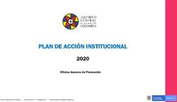 PLAN DE ACCIÓN INSTITUCIONAL 2020 - Curso virtual: Archivo General de la Nación