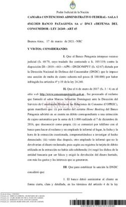 CAMARA CONTENCIOSO ADMINISTRATIVO FEDERAL- SALA I 4542/2020 BANCO PATAGONIA SA c/ DNCI s/DEFENSA DEL CONSUMIDOR - LEY 24240 - ART 45