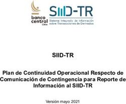 SIID-TR Plan de Continuidad Operacional Respecto de Comunicaci&oacute;n de Contingencia para Reporte de Informaci&oacute;n al SIID-TR - Sistema Integrado de ...