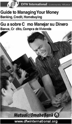 Guide to Managing Your Money - Banking, Credit, Homebuying - www.dfwinternational.org
