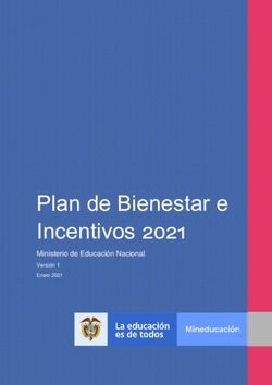 Plan de Bienestar e Incentivos 2021 - Ministerio de Educación Nacional - Ministerio de Educación ...